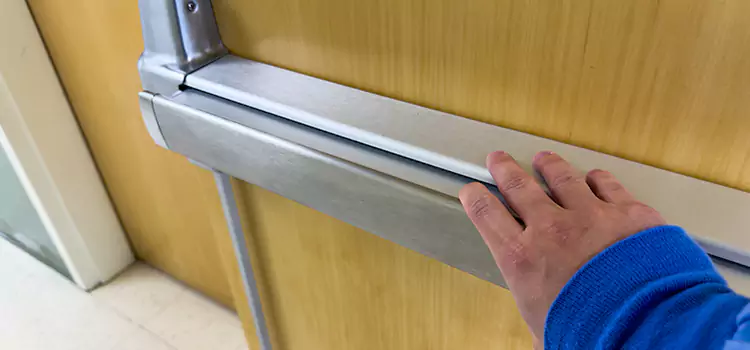 Installing a Push Bar on a Door Easton